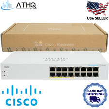 Cisco CBS110-16PP(NA) 16-Port Gigabit Unmanaged PoE Switch 8x PoE 64W 1U Refresh picture