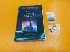 ⭐️⭐️⭐️⭐️⭐️ Sceptre C32 Curved Gaming Monitor Manual w Neck Screws & Cap/Cover picture