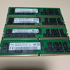 (LOT OF 4) SK Hynix 32GB 2Rx4 PC4-2933Y-RB2-12 Server Memory RAM picture