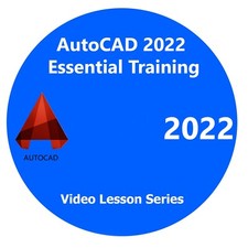 AutoCAD 2022 Essential Training Video Tutorials 2022 Version DVD picture