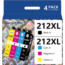 4PK 212XL T212XL Ink Cartridges for Epson work with WF-2830 WF-2850 XP-4100 picture
