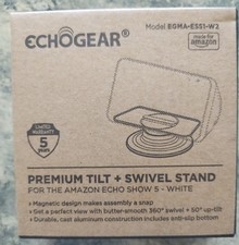 Premium Tilt + Swivel Stand for the Echo Show 5 (WHITE) (ECHOGEAR) NEW picture