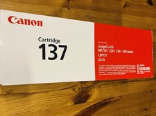 Canon 137 Black Toner Cartridge OEM Genuine, New and Sealed picture