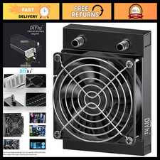 80mm Water Cooling Radiator Heat Sink, 8 Pipe Aluminum Liquid Cooler for PC CPU picture