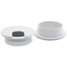2pcs 2 Inch Desk Wire Cord Cable Grommets Hole Cover for 2 inches, White-2Pcs picture