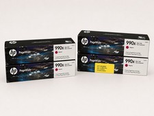 LOT OF 4 GENUINE HP 990X Magenta PAGEWIDE High Yield Ink Cartridges Expired picture