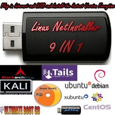 9‑in‑1 Linux USB Net‑Installer – Always Installs the Latest Versions FAST SHIP picture