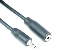 12ft 2.5mm Mini-Stereo TRS Male to Female Speaker/Audio EXTENSION Cable picture