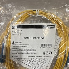 Legrand VS 810-LL7-017 5m LC-LC Duplex Single-Mode Fiber Cable Yellow picture