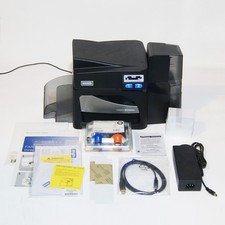 Fargo DTC4500e ID Card Thermal Printer with Ribbon and Supply Bundle   PL picture