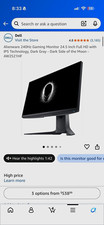 Alienware AW2521HF 24.5in IPS 240Hz 1ms FHD Adaptive DP - DARK SIDE OF THE MOON picture