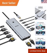 USB C Docking Station 13-in-1 with Dual HDMI for Ultimate Workspace Efficiency picture