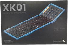 XK01 Folding Wireless Portable ProtoArc Foldable Bluetooth Keyboard Blue Green picture