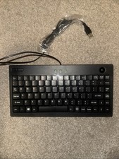 Adesso AKB-310UB SlimTouch 310 Mini Trackball Keyboard USB Wired Black New picture