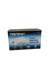 NEW Trendnet TK-207K 2-port USB KVM Switch Kit with Auto Scan HD Resolution picture