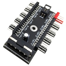 PWM Fan Hub Splitter 4Pin 10 Way PC Cooler Power Controller Adapter IDE Cable picture