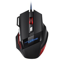 Hyperspeed USB Gaming Mouse RGB Backlit Ergonomic Game Mice 7D Esports Wired Mou picture