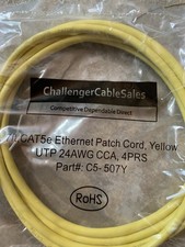 Comcast Xfinity CAT5e Ethernet Patch Cord Yellow 7 FT 24 AWG  picture