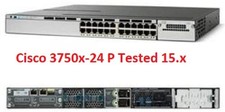 Cisco WS-C3750X-24P-S Catalyst 3750X 24 Port Poe+ IP Base Gigabit Switch picture