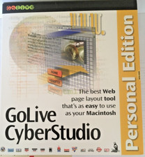 GoLive Cyberstudio Personal Edition, NIB, Vintage 1998 for Classic Macintosh NIB picture