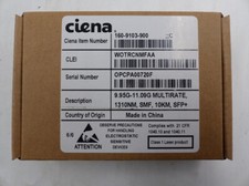 CIENA SFPP10GL TRANSCEIVER MODULE 160-9103-900 SFP+ 10G 10KM 1310NM SMF LC picture