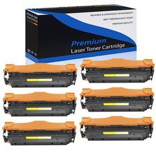 6 PK/Pack Yellow CC532A 304A Toner For HP LaserJet CP2020 CM2320 CP2025 MFP picture