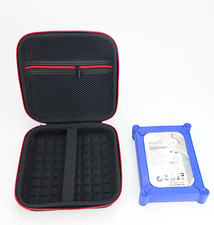 3.5-inch blue silicone case +upgraded bag suitable for 3.5-inch hard drives/SSDs picture