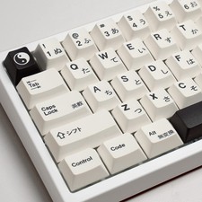 133 Keys White Japanese PBT Cherry Keycaps Fits 60/64/65/68/87/98/104 Keys picture