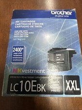 Brother LC10EBK XXL Black Ink Cartridge Ex. 06/2026 picture