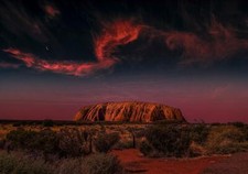 Landscape desert nature uluru low Custom Gaming Mat Desk picture