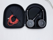 Jabra Evolve 75 HSC040W Wireless Bluetooth Headset ANC Black W/ Case and Dongle picture
