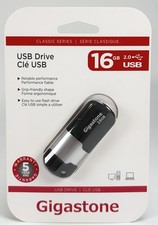 NEW Gigastone GS-Z16GCNBL-R USB 2.0 Drive (16GB) (Black) picture