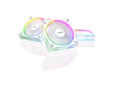 ASUS Prime MR120 ARGB fan white triple pack, 28mm extra-thick frame, quiet, picture