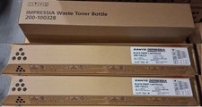 3 Sealed Xante Impressia Black Toner Cartridges 200-100323 and Waste 200-100328 picture