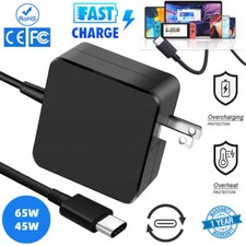 USB-C Type C Charger for Laptop Chromebook Tablet Phone 45w 65w Universal Charge picture