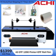US A3 DTF Printer Roll Design Flatbed Heat Transfer R1390 Nozzle Direct to Film picture