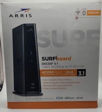 ARRIS SURFboard SBG8300 DOCSIS 3.1 Cable Modem WiFi Router AC2350 w Box & Power picture