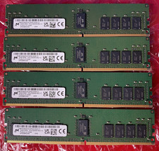 64GB Lot 4x Micron 16GB DDR4 3200MHz PC4-3200AA ECC Registered RDIMM picture