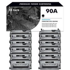 10 Pk CE390A Toner Cartridge for HP LaserJet Enterprise M4555fskm MFP 600 M602dn picture