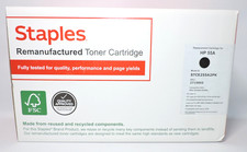 Tru Red Staples Black Toner Cartridge HP 55A CE255A2PK Sealed Toner NEW Open Box picture