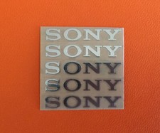 5 pcs Sticker for Sony Silver Logo TV PlayStation Game Laptop Desktop 30mm x5mm picture