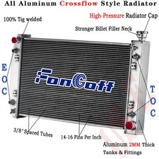 CU622 4 Row Aluminum Radiator For 1988-99 Chevy/GMC C/K 1500 2500 3500 5.7L V8 picture
