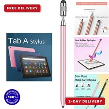 3-in-1 Stylus Pen for Samsung Galaxy Tab A/A+/A9/A8/iPad Pro - Rosegold picture