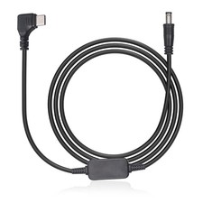 Baby Car Camera Type c Power Adapter, 12V DC5521 to USB-C Adapter 7 FT, black picture