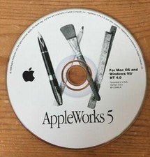 1998 Macintosh Mac AppleWorks 5 Version 5.0.3 For Mac OS Windows 95 Install CD picture