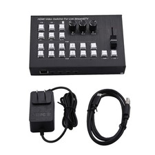 4K 4 CH HDMI Video Switcher Camera Live Streaming Station Video Record Capture picture