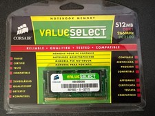 Corsair Value Select 512MB DDR1 266MHz PC2100 Notebook Memory – VS512DS266 picture