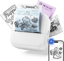 M02L Mini Thermal Sticker Printer, Wireless for Notes DIY, fits iOS & Android picture