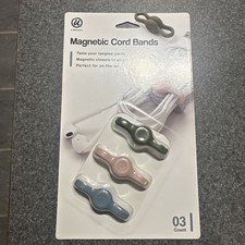 U Brands Magnetic Cord Bands 3 Count Flexible Silicone Cable Organizer picture