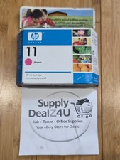 HP 11 Magenta Ink C4837A OEM Original Sealed Box DesignJet NEW 11 DJ INK picture
